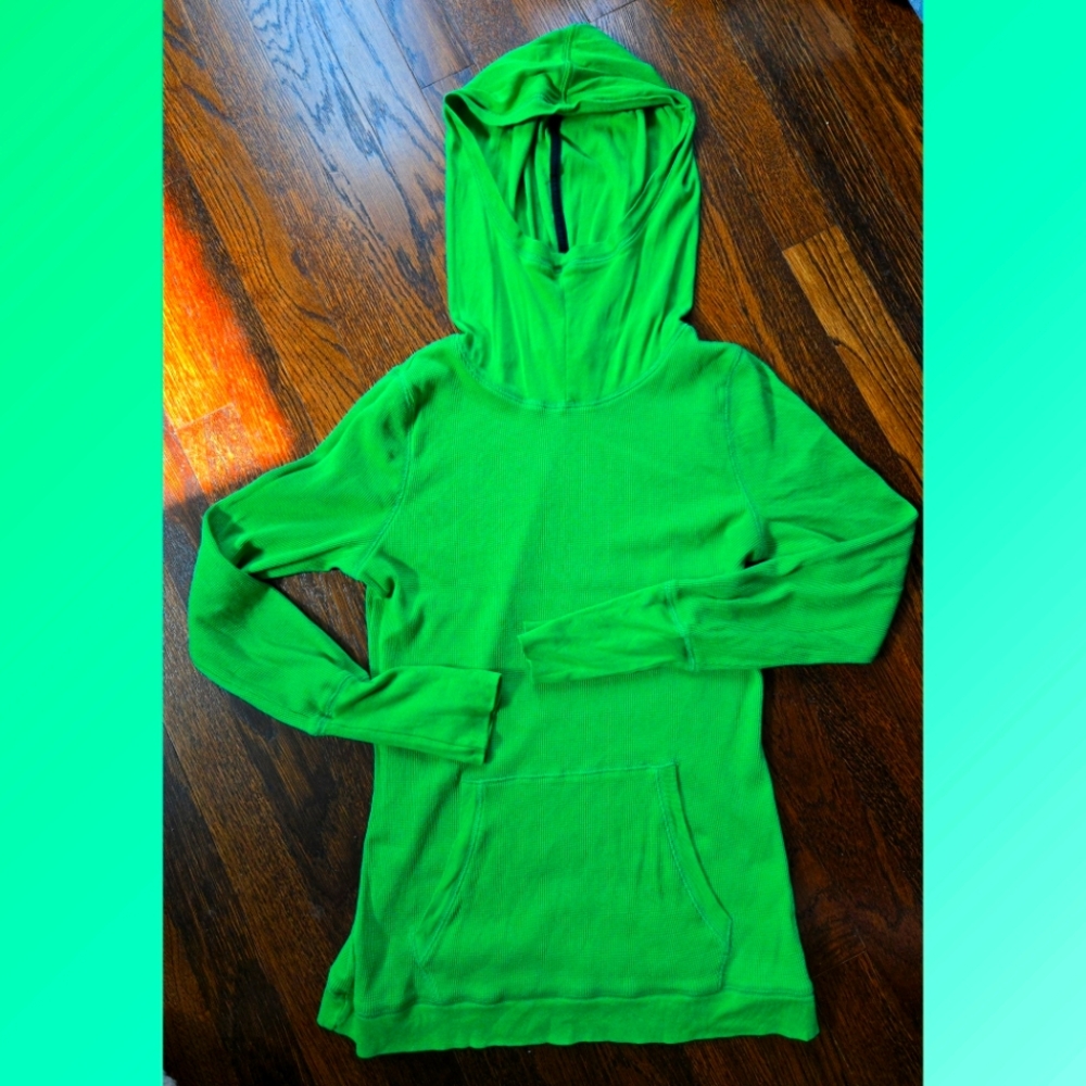 LRL Lauren Ralph Lauren Thermal Jersey Hoodie‎ Size S
